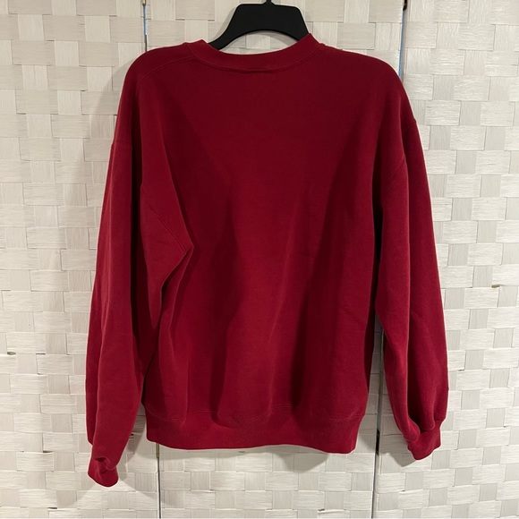 Russell Athletic Tops Vintage Russel Athletic Embroidered Buffalo Crew Neck Sweatshirt Red